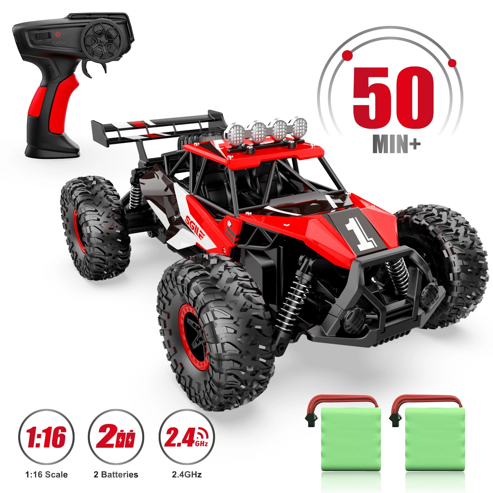 SGILE 1/16 RC Car – Unleash the Speed & Thrill!